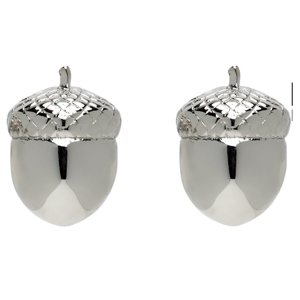 A.P.C. Silver Acorn Earrings